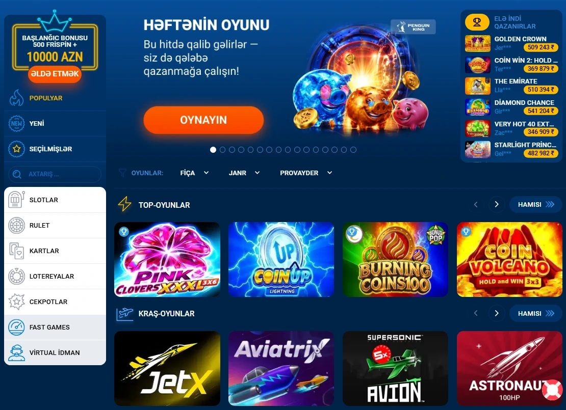 Mostbet kazino — oyunlar Aviator və onlayn casino