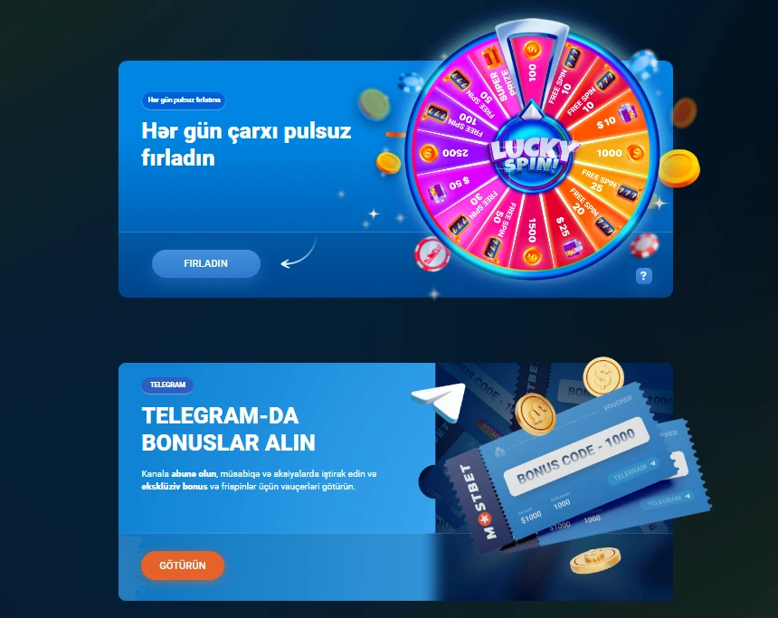 Mostbet promo — bonuslar cashback və kazino aksiyaları